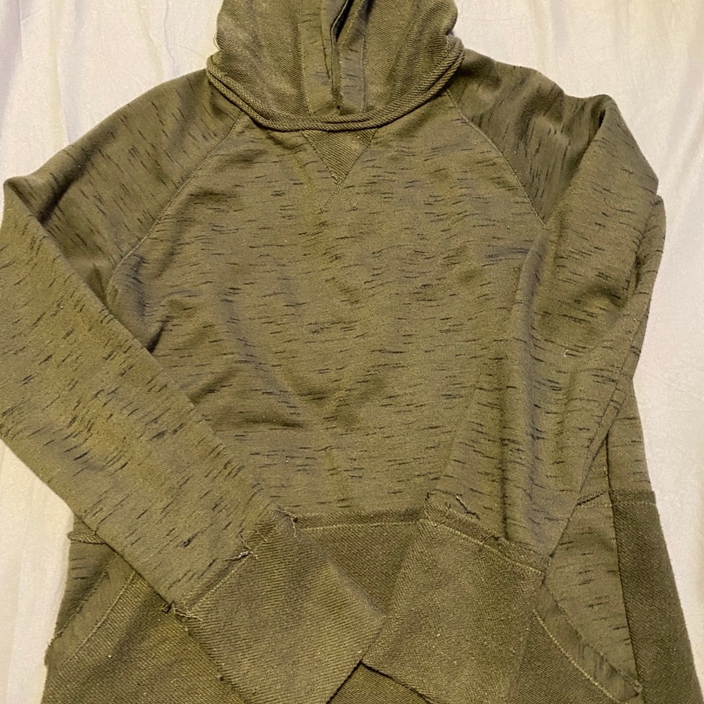 army green hoodie